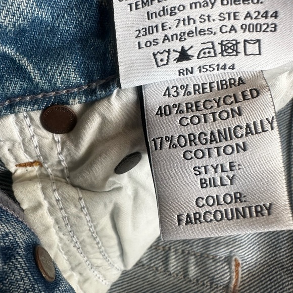 Boyish Billy High Rise Skinny Jeans Size 23 Rigid Button fly Medium Wash Raw Hem - Picture 11 of 13